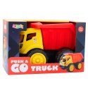 LEAN Toys Duża Wywrotka Dla Dzieci Do Piasku Pojazd Budowlany Czerwono-Żółta