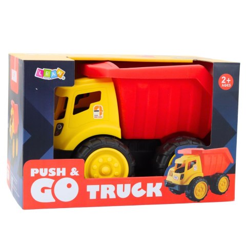 LEAN Toys Duża Wywrotka Dla Dzieci Do Piasku Pojazd Budowlany Czerwono-Żółta LEAN Toys Duża Wywrotka Dla Dzieci Do Piasku Pojazd Budowlany Czerwono-Żółta
