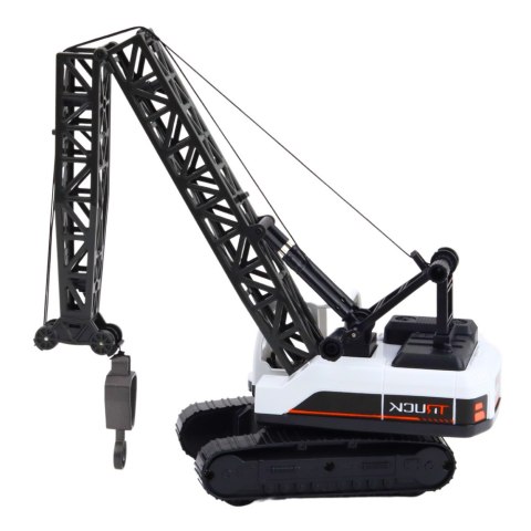 LEAN Toys Dźwig Gąsienicowy Budowlany Obrót 360° Ruchomy Hak Biały LEAN Toys Dźwig Gąsienicowy Budowlany Obrót 360° Ruchomy Hak Biały