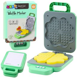 LEAN Toys Gofrownica Zabawkowa Dla Dzieci Na Baterie Światła Rumienienia Zielona
