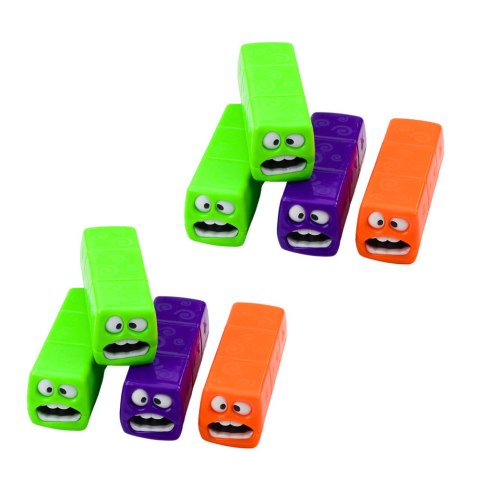 LEAN Toys Gra Zręcznościowa Wieża 24 Klocki Z Buźkami Kolorowe LEAN Toys Gra Zręcznościowa Wieża 24 Klocki Z Buźkami Kolorowe