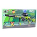 LEAN Toys Karabin AWM Na Kulki Wodne Hydrożelowe Zielony Okulary 61cm