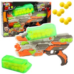LEAN Toys Karabin Broń Na Miękkie Kulki Piankowe 30szt Zasięg 23m