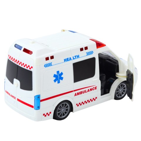 LEAN Toys Karetka Ambulans Zdalnie Sterowany RC Światła Dźwięki 1:20 Biały LEAN Toys Karetka Ambulans Zdalnie Sterowany RC Światła Dźwięki 1:20 Biały