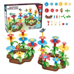 LEAN Toys Klocki Konstrukcyjne Ogród Kwiatowy DIY 148 Elementów