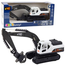 LEAN Toys Koparka Gąsienicowa Chwytak Ruchoma Łyżka Obrót 360°