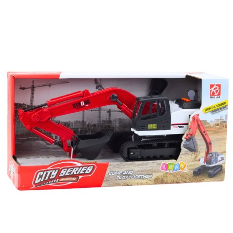 LEAN Toys Koparka Gąsienicowa Ruchoma Łyżka Obrotowa Kabina 360° 1:14 LEAN Toys Koparka Gąsienicowa Ruchoma Łyżka Obrotowa Kabina 360° 1:14