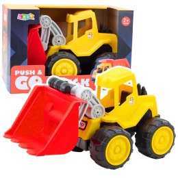 LEAN Toys Koparko-Ładowarka Dla Dzieci Do Piasku Pojazd Budowlany Żółta
