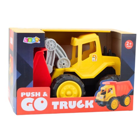 LEAN Toys Koparko-Ładowarka Dla Dzieci Do Piasku Pojazd Budowlany Żółta LEAN Toys Koparko-Ładowarka Dla Dzieci Do Piasku Pojazd Budowlany Żółta
