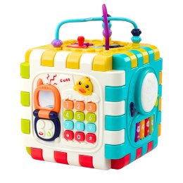 LEAN Toys Kostka Edukacyjna Muzyczna Interaktywna Dla Malucha 6w1