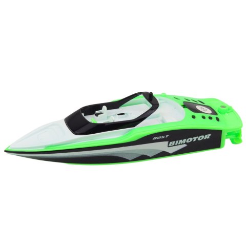 LEAN Toys Łódź Motorówka Zdalnie Sterowana RC Biało-Zielona 15cm LEAN Toys Łódź Motorówka Zdalnie Sterowana RC Biało-Zielona 15cm
