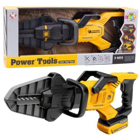 LEAN Toys Nożyce Pneumatyczne Elektryczne Dla Dzieci Majsterkowicz Żółte LEAN Toys Nożyce Pneumatyczne Elektryczne Dla Dzieci Majsterkowicz Żółte