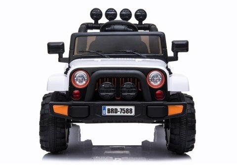 LEAN CARS Auto na Akumulator Jeep BRD-7588 Biały 4x4 LEAN CARS Auto na Akumulator Jeep BRD-7588 Biały 4x4