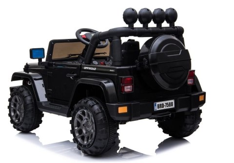 LEAN CARS Auto na Akumulator Jeep BRD-7588 Czarny 4x4 LEAN CARS Auto na Akumulator Jeep BRD-7588 Czarny 4x4