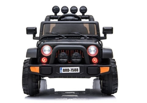 LEAN CARS Auto na Akumulator Jeep BRD-7588 Czarny 4x4 LEAN CARS Auto na Akumulator Jeep BRD-7588 Czarny 4x4