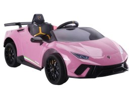 LEAN CARS Auto na akumulator Lamborghini Huracan Różowe
