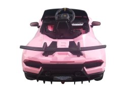 LEAN CARS Auto na akumulator Lamborghini Huracan Różowe