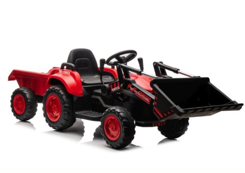 LEAN CARS Traktor Na Akumulator Z łyżką BW-X002A Czerwony
