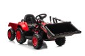 LEAN CARS Traktor Na Akumulator Z łyżką BW-X002A Czerwony