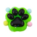 LEAN TOYS Gniotek Kocia Łapka Antystresowa Sensoryczna Squishy Czarno-Zielona