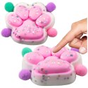 LEAN TOYS Gniotek Kocia Łapka Antystresowa Sensoryczna Squishy Gwiazdki Różowy