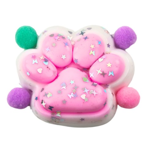 LEAN TOYS Gniotek Kocia Łapka Antystresowa Sensoryczna Squishy Gwiazdki Różowy LEAN TOYS Gniotek Kocia Łapka Antystresowa Sensoryczna Squishy Gwiazdki Różowy