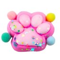 LEAN TOYS Gniotek Kocia Łapka Antystresowa Sensoryczna Squishy Konfetti Różowa