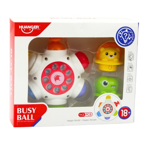 LEAN TOYS Interaktywna Zabawka Dla Malucha UFO Z Lwem i Krokodylem LEAN TOYS Interaktywna Zabawka Dla Malucha UFO Z Lwem i Krokodylem