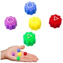 LEAN TOYS Kości Do Gry W Gonggi Hacele Gra Zręcznościowa Squid Games 5szt