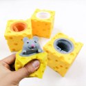 LEAN TOYS Mysz W Serze Gniotek Squishy Myszka Sensoryczna Pop It