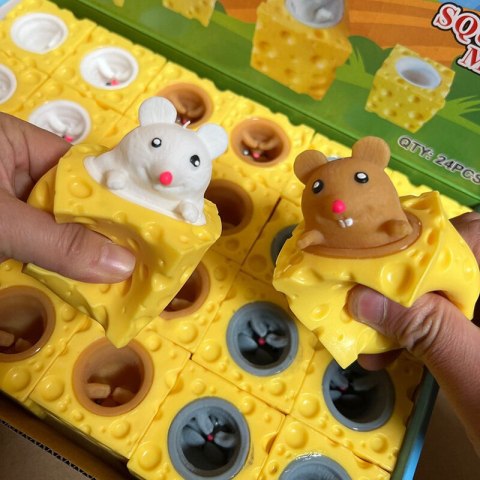 LEAN TOYS Mysz W Serze Gniotek Squishy Myszka Sensoryczna Pop It LEAN TOYS Mysz W Serze Gniotek Squishy Myszka Sensoryczna Pop It