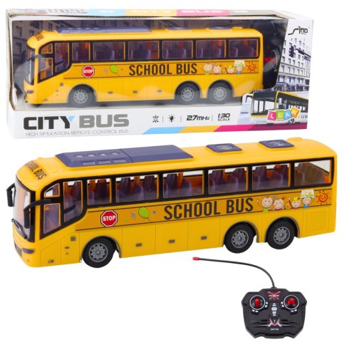 LEAN Toys Autobus Zdalnie Sterowany RC Szkolny 1:30 Światła Żółty LEAN Toys Autobus Zdalnie Sterowany RC Szkolny 1:30 Światła Żółty