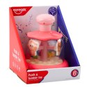 LEAN Toys Bączek Karuzela Z Kuleczkami I Zwierzętami Hipopotam Lew Małpka Różowa