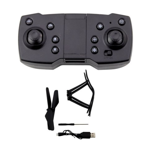 LEAN Toys Dron Sky Hunter D19HW Kamera FVP Wi-Fi Pilot Z Uchwytem Na Telefon Etui LEAN Toys Dron Sky Hunter D19HW Kamera FVP Wi-Fi Pilot Z Uchwytem Na Telefon Etui