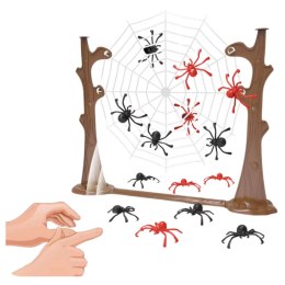 LEAN Toys Gra Zręcznościowa Rodzinna Skaczące Pająki Pajęczyna