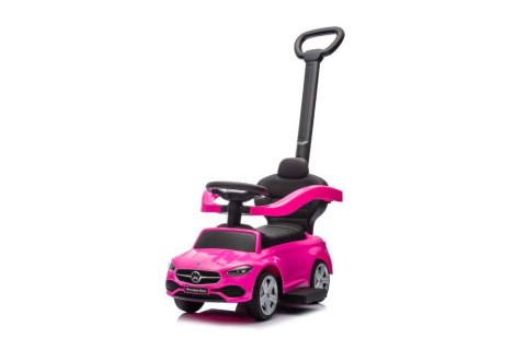 LEAN Toys Jeździk z Pchaczem Mercedes 3w1 Różowy LEAN Toys Jeździk z Pchaczem Mercedes 3w1 Różowy