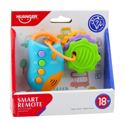 LEAN Toys Klucze Do Auta Pilot Interaktywny Z Gryzakami Dla Malucha Światła Dźwięki LEAN Toys Klucze Do Auta Pilot Interaktywny Z Gryzakami Dla Malucha Światła Dźwięki