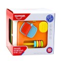 LEAN Toys Kostka Sensoryczna Edukacyjna Dla Dzieci Sorter Elastyczne Przęsła Kolorowa