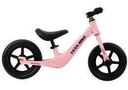 LEAN Trike Rower Biegowy MAGNEZIO Rowerek Lekka Rama Magnezowa Różowy