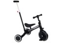 LEAN Trike Rower Trójkołowy PRO50 Rowerek Z Rączką Do Prowadzenia Czarny