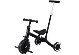 LEAN Trike Rower Trójkołowy PRO50 Rowerek Z Rączką Do Prowadzenia Czarny