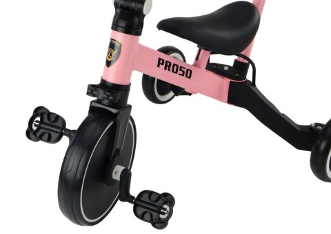 LEAN Trike Rower Trójkołowy PRO50 Rowerek Z Rączką Do Prowadzenia Różowy LEAN Trike Rower Trójkołowy PRO50 Rowerek Z Rączką Do Prowadzenia Różowy
