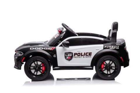 LEAN CARS Auto Na Akumulator Dodge Charger Policyjny Czarny LEAN CARS Auto Na Akumulator Dodge Charger Policyjny Czarny