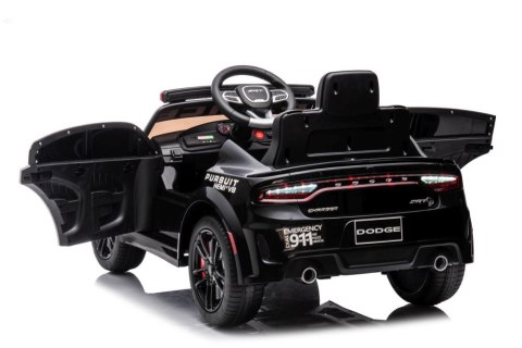 LEAN CARS Auto Na Akumulator Dodge Charger Policyjny Czarny LEAN CARS Auto Na Akumulator Dodge Charger Policyjny Czarny