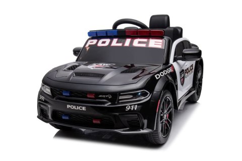 LEAN CARS Auto Na Akumulator Dodge Charger Policyjny Czarny LEAN CARS Auto Na Akumulator Dodge Charger Policyjny Czarny