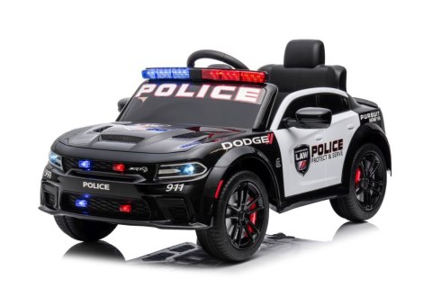 LEAN CARS Auto Na Akumulator Dodge Charger Policyjny Czarny LEAN CARS Auto Na Akumulator Dodge Charger Policyjny Czarny