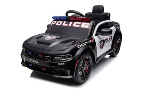 LEAN CARS Auto Na Akumulator Dodge Charger Policyjny Czarny LEAN CARS Auto Na Akumulator Dodge Charger Policyjny Czarny