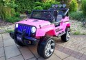 LEAN CARS Auto na Akumulator S2388 Jeep Różowy 4x45W