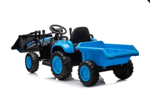 LEAN CARS Traktor Na Akumulator Z Łyżką BW-X002A Niebieski LEAN CARS Traktor Na Akumulator Z Łyżką BW-X002A Niebieski