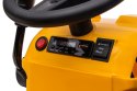 LEAN CARS Traktor Koparka Na Akumulator Z Przyczepą S617 Żółty